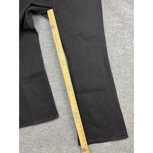GAP 70s Flare Jeans Womens 16/33R Black High Rise Stretch Denim Boho Pants - Picture 5 of 8